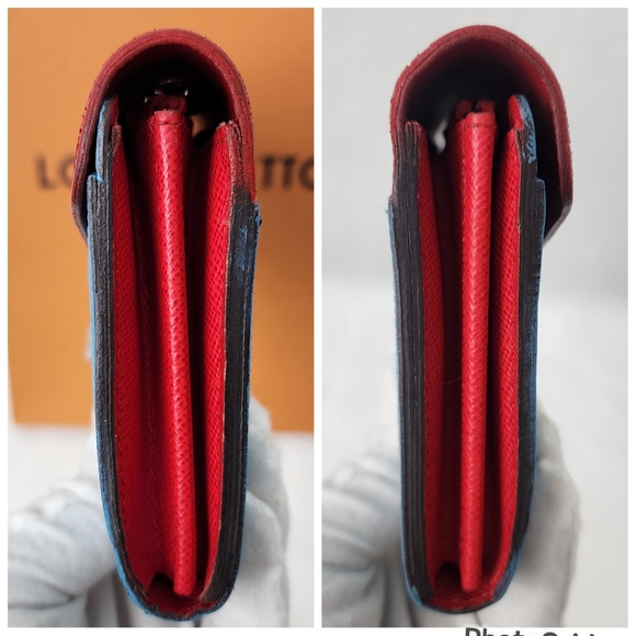 Auth Louis Vuitton Epi Tribal Mask Red/Blue Wallet on Chain - Picture 8 of 9